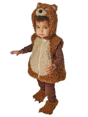 Going Wild Infant 2pc Fuzzy Teddy Bear Halloween Costume